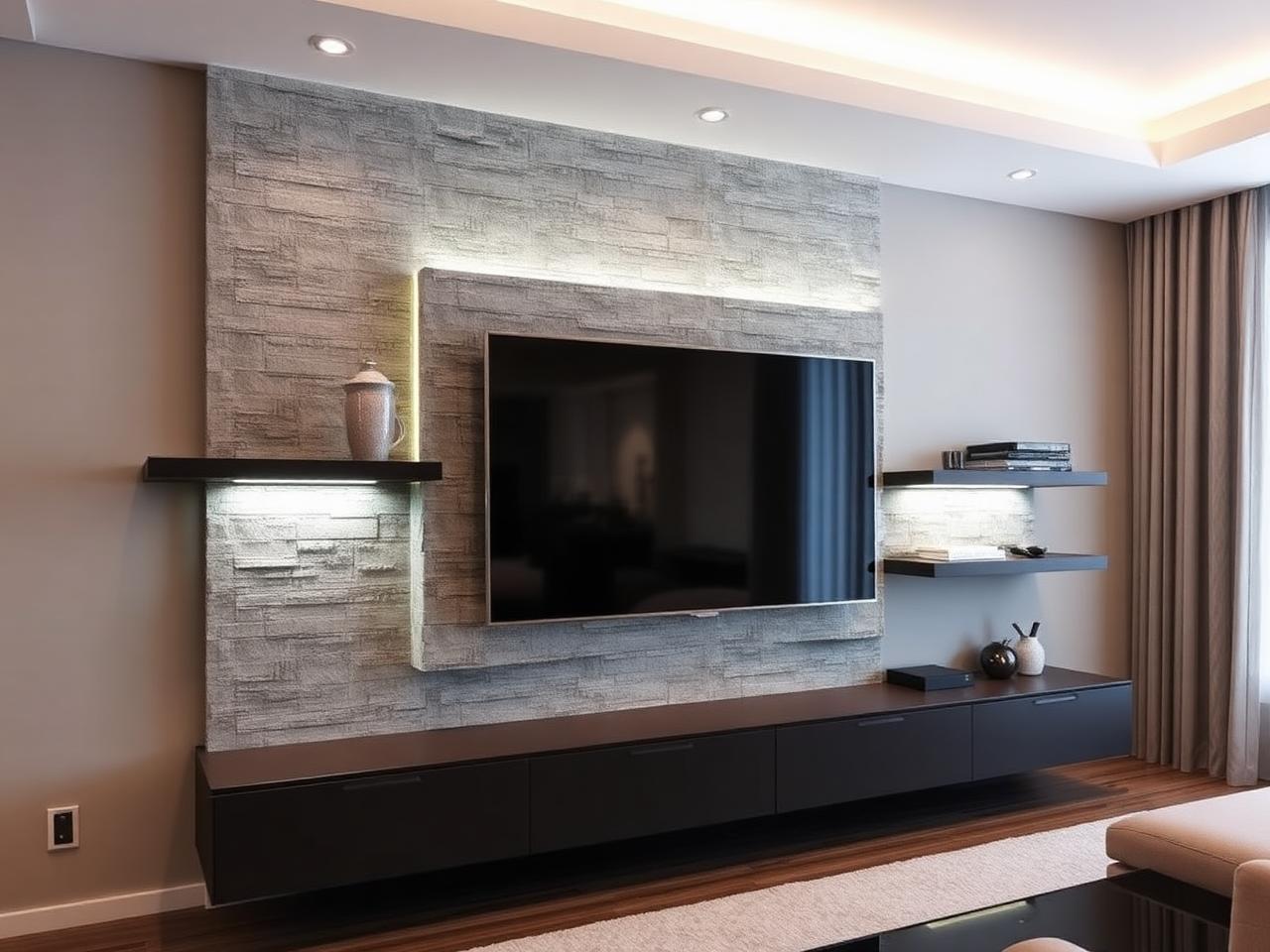 TV wall mounting and custom media wall design